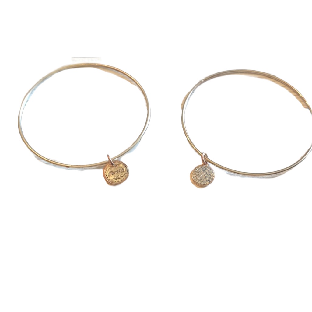 La Cn Charm Bangle Bracelets